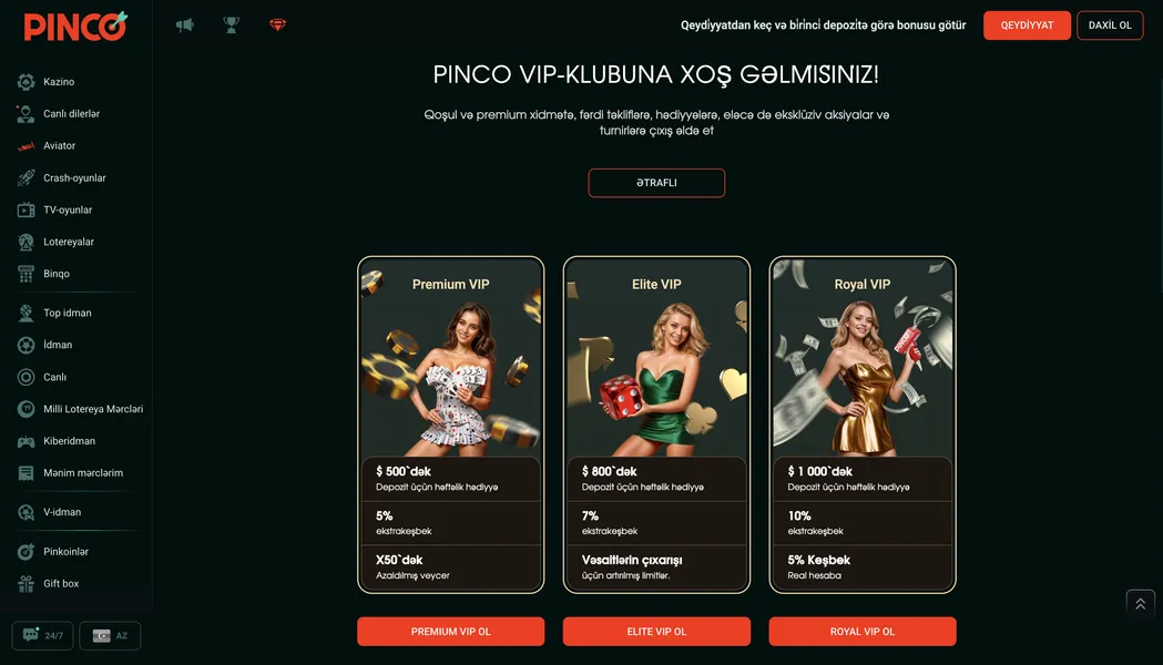 Loyallıq proqramı və VIP üstünlüklər